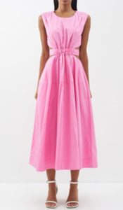 Aje Zorina Tia Midi Dress Pink Size 8