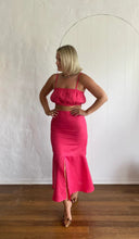 Load image into Gallery viewer, Coco Willow Lixouri Fuchsia Crop and Maxi Skirt  Size 6