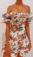 Load image into Gallery viewer, Zimmermann Allia Floral Print Pintuck Linen Dress Size 1/8