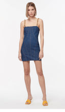 Load image into Gallery viewer, Manning Cartell Faded Glory Denim Chain Mini Dress Size 6